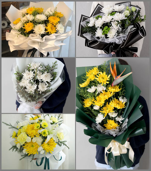 江苏泰州泰兴市张桥镇焦荡社区白事花束代送